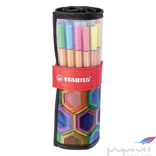 Tűfilc készlet Stabilo 0,4mm, Point 88 ARTY 25 különböző szín TST882507120