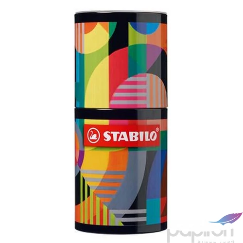 Tűfilc készlet Stabilo hengeres fém doboz, 0,4 mm, point 88 ARTY, 45 különböző szín