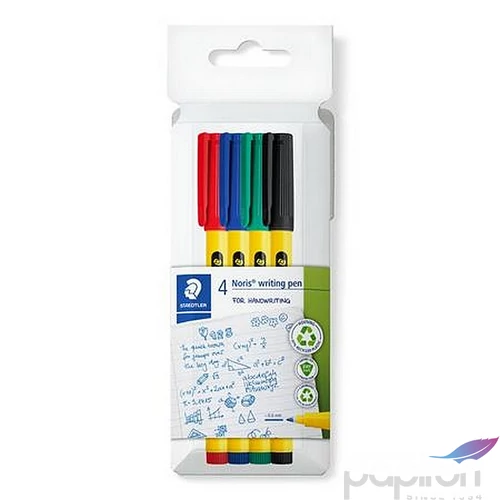 Tűfilc készlet Staedtler 0,6 mm, Noris 307, 4 különböző szín