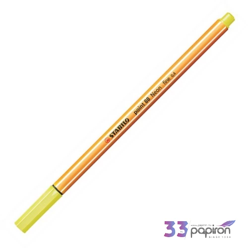 Tűfilc neon sárga Stabilo Point 88'/024, 0,4mm-es Írószerek STABILO 88/024