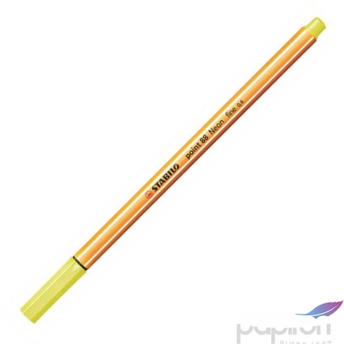 Tűfilc neon sárga Stabilo Point 88'/024, 0,4mm-es Írószerek STABILO 88/024
