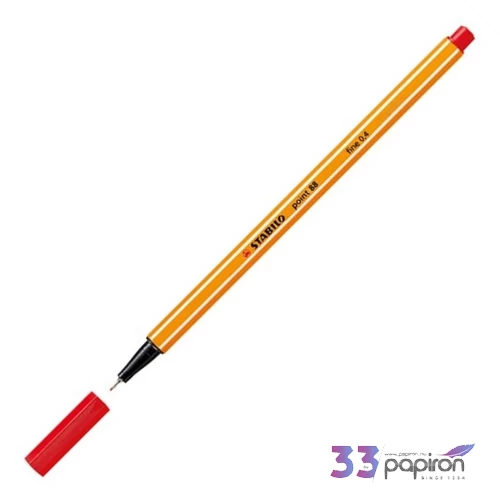Tűfilc piros Stabilo Point 88'/40, 0,4mm-es Írószerek STABILO 88/40