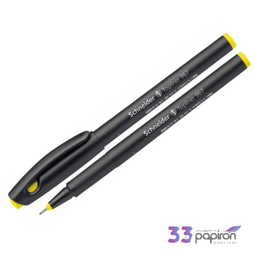 Tűfilc sárga Schneider Topliner 967' 0,4mm-es Írószerek SCHNEIDER 196705