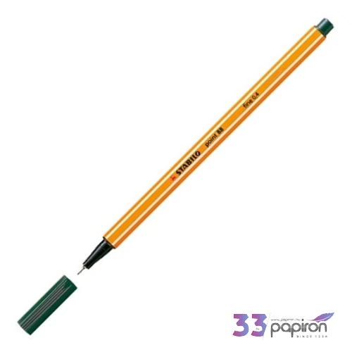 Tűfilc sötétzöld Stabilo Point 88'/63, 0,4mm-es Írószerek STABILO 88/63
