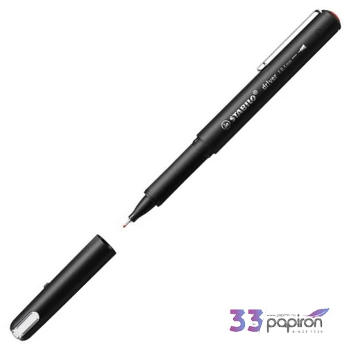 Tűfilc Stabilo 0,4 mm, dr!ver, piros