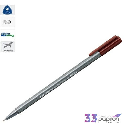 Tűfilc középbarna Staedtler Triplus 0,3mm-es Írószerek STAEDTLER 334-76