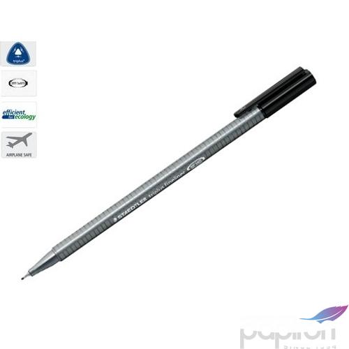 Tűfilc fekete Staedtler Triplus 0,3mm-es Írószerek STAEDTLER 334-9