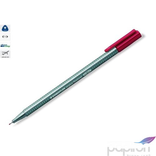Tűfilc piros Staedtler Triplus 0,3mm-es Írószerek STAEDTLER 334-2