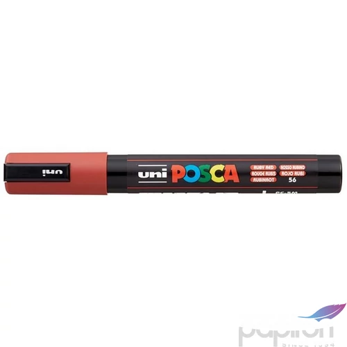 Dekormarker Uni Posca 5M 1,8-2,5mm, rubin vörös filctoll, marker