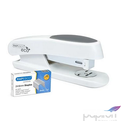 Tűzőgép 45832 20lap antibakteriális RAPESCO Germ-Savvy ECO Sting Ray fehér