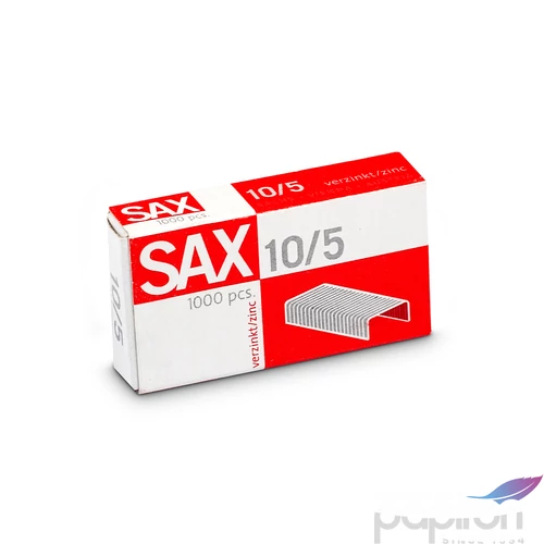 Tűzőkapocs 10/5 SAX cink SAX 10/5 FŰZŐKAPOCS CINK irodaszer - irodai kisgép