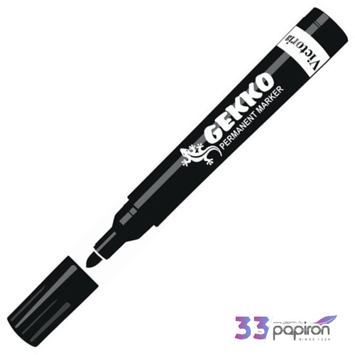 Alkoholos marker Victoria Gekko 1-3mm kúpos hegyű fekete Írószerek Victoria PY237800
