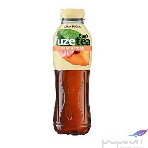 Üdítőita szénsavmentes 0,5l FUZETEA ZERO barack-rózsa