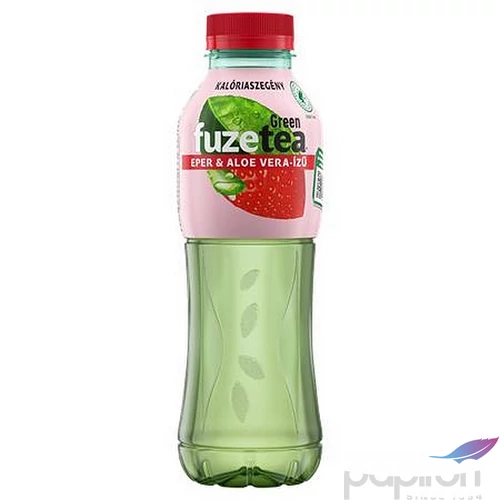 Üdítőita szénsavmentes 0,5l FUZETEA zöld tea eper-aloevera