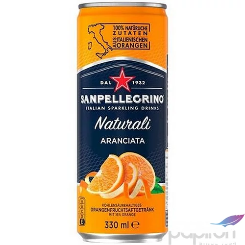 Üdítőital szénsavas 0,33 SAN PELLEGRINO narancs