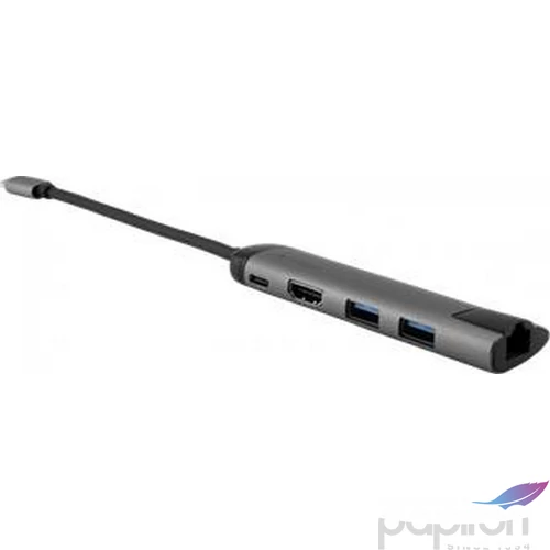 USB elosztó-HUB Verbatim ethernet átalakító, 4 port USB 3.0, USB-C, HDMI