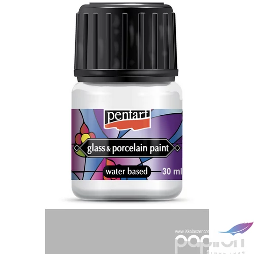 Üveg és Kerámiafesték Pentart 30ml - ezüst Pentart