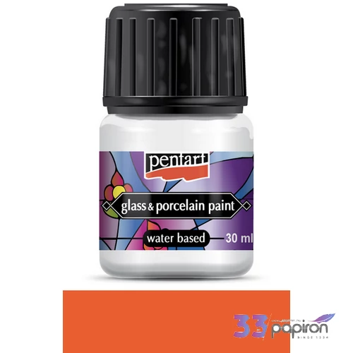 Üveg és Kerámiafesték Pentart 30ml - narancs Pentart