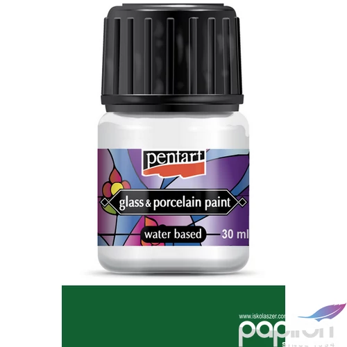Üveg és Kerámiafesték Pentart 30ml - zöld Pentart