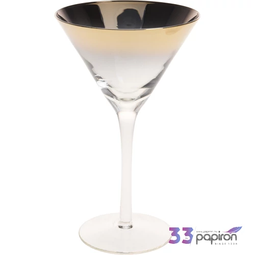 Üvegpohár martinis pohár elegáns 11x18,5cm exkluzív kpm