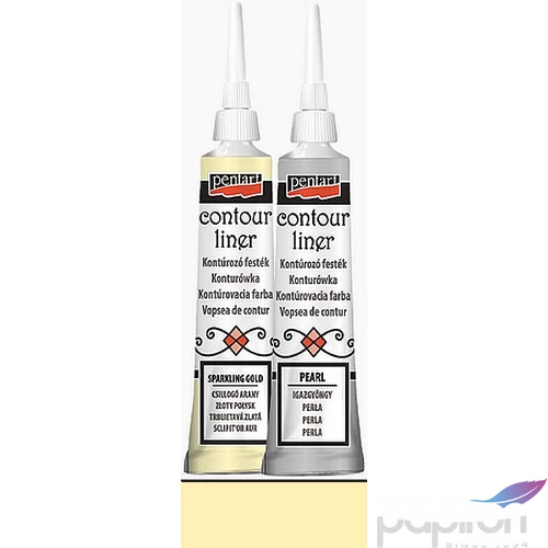 Üvegfesték Pentart kontúrozó 20ml vanília