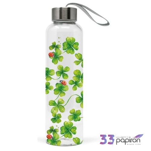 Üvegflaska 550ml Luck borosilicate üveg