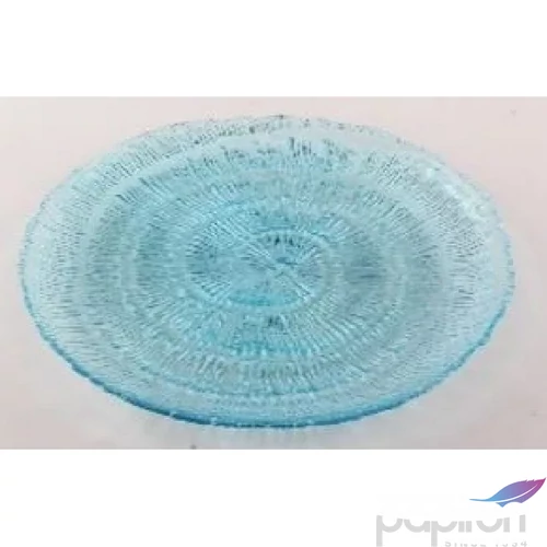 Üvegtál 28cm Norma áttetsző égkék