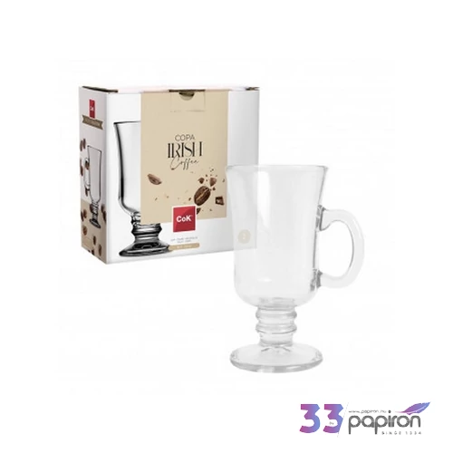 Üvegpohár kávés 2,3dl Irish Coffee, Venezia 2db-os szett