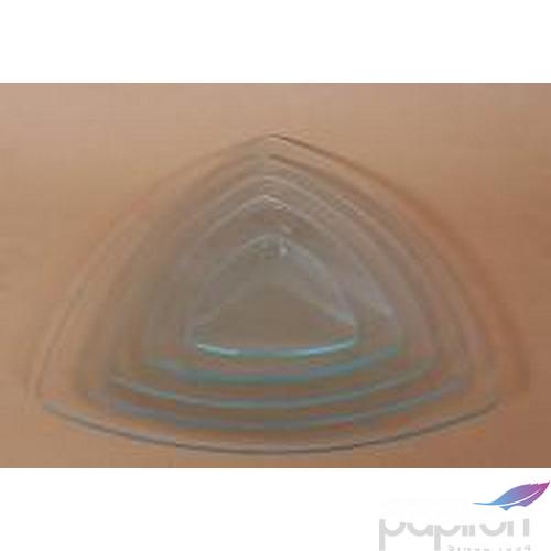 Üvegtál háromszög 13x13cm YQ97051-1