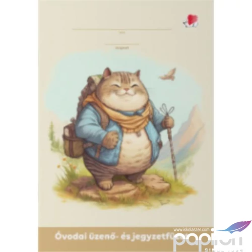 Üzenő ovodai füzet A5 Ico süni cat 32 lap
