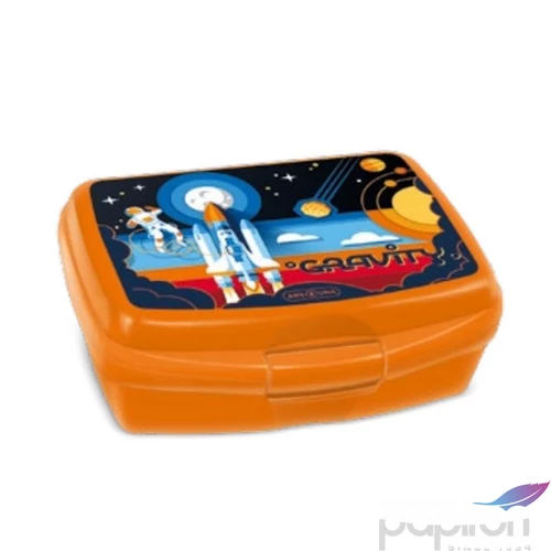 Uzsonnásdoboz Ars Una 24'' Gravity (5367) 24 űrhajó 52543678 zárható műanyag uzsonnás doboz