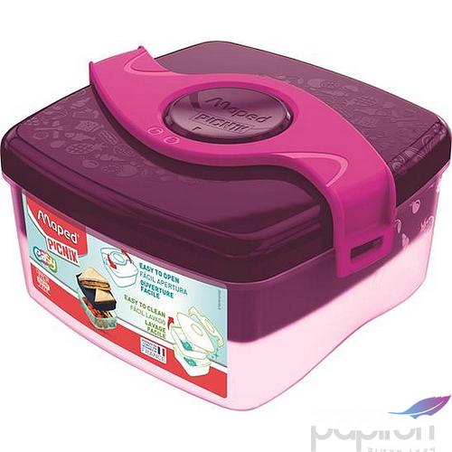 Uzsonnásdoboz Maped Picnik 14×14cm,1,4l Origins pink Iskolaszerek Maped 870101