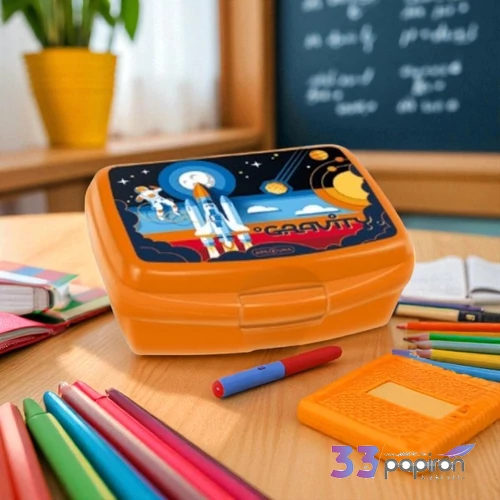 Uzsonnásdoboz Ars Una 24'' Gravity (5367) 24 űrhajó 52543678 zárható műanyag uzsonnás doboz