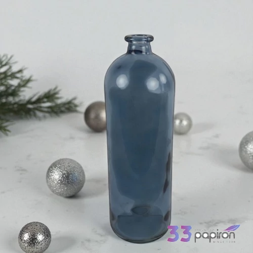 Váza üveg kék Bottle rd Dawn S blue DST5325