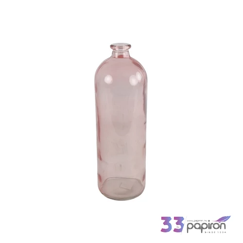 Váza üveg pink Bottle rd Caria L pink DST5325