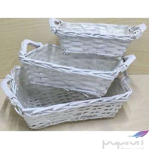 Vessző, fonott tálca szett 3db-os szett 24x18cm,29x23cm,35x27cm