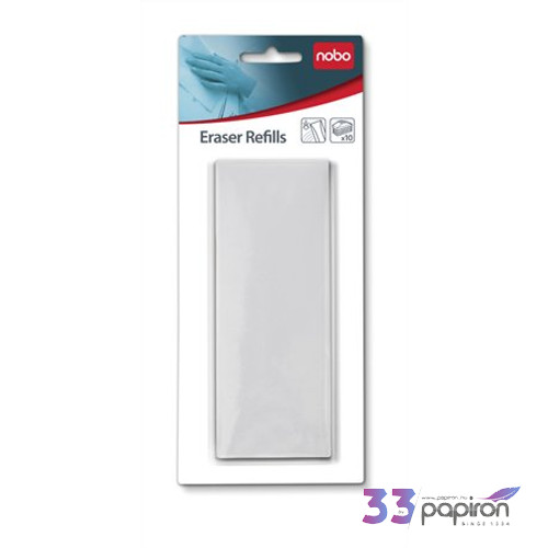 Táblatörlő refill betét Nobo 10db-os a NOBO 34533421-es táblatörlőhöz Prezentáció NOBO 34534497