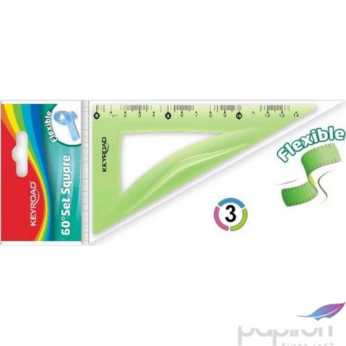 Vonalzó 14cm Keyroad KR970958 flexibilis 60 fokos Iskolaszezonos termék