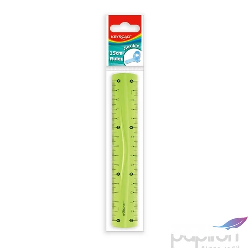 Vonalzó 15 cm flexibilis Keyroadvegyes színek KR971663