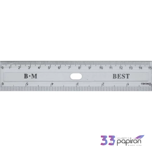 Vonalzó 15cm C Átlátszó