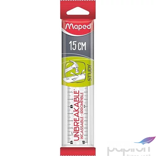 Vonalzó 15cm Maped műanyag, törhetetlen Study Unbreakable Egyenes vonalzók