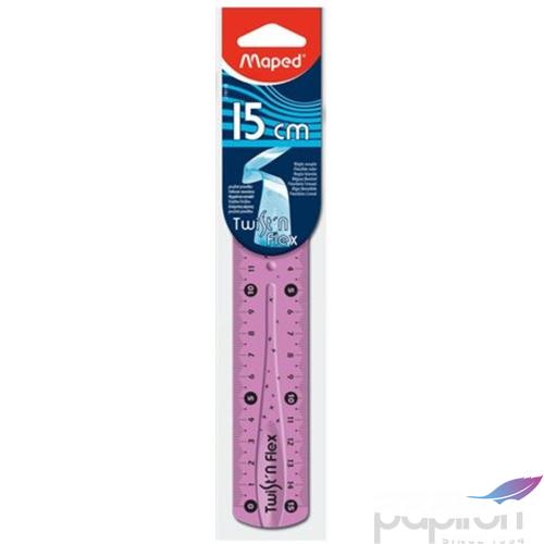 Vonalzó 15cm műanyag Maped Twist'n Flex hajlítható Irodai kiegészítők Maped 279110