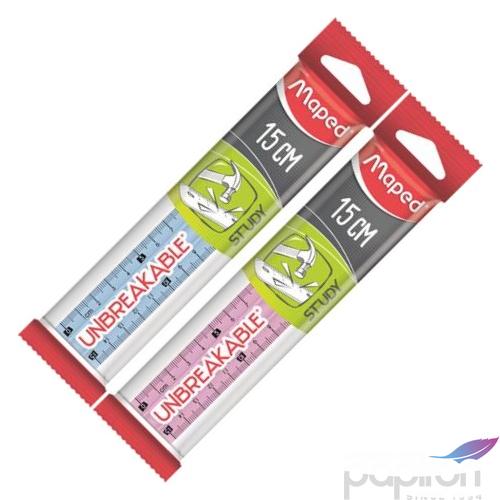 Vonalzó 15cm műanyag Maped Study Unbreakable törhetetlen ve.szín Irodai kiegészítők Maped 245310