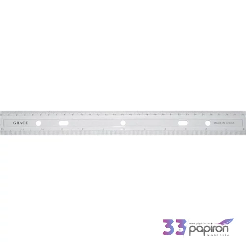 Vonalzó 30cm Átlátszó csomagolt