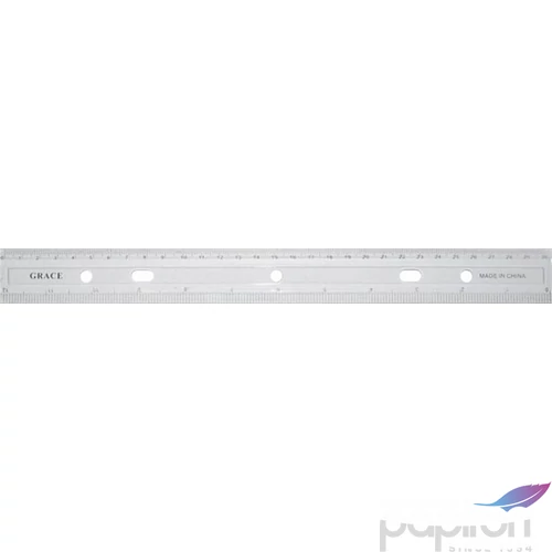 Vonalzó 30cm Átlátszó csomagolt