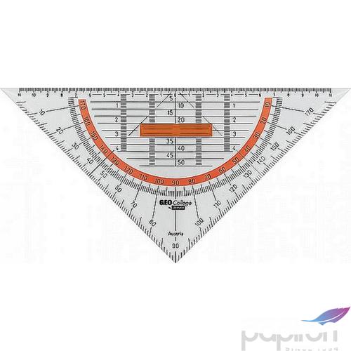 Vonalzó Aristo H.szög - GEOCollege 25 cm Fogóval Geometriai / Áttetsző