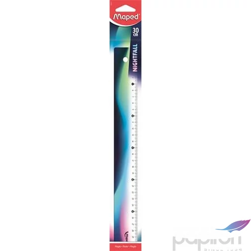 Vonalzó műanyag Maped 30 cm, Nightfall, metálfényű IMA245010