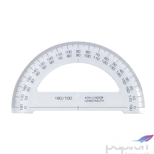 Vonalzó szögmérő 180/100 Koh-I-Noor 746168 Műszaki vonalzó