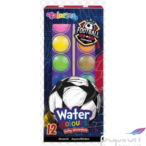 Vízfesték Colorino 27mm 12 db-os Focis Iskolaszezonos termék