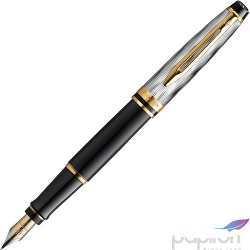 Waterman Expert töltőtoll Deluxe Special Edition Reflections Of Paris fekete cizellált arany klipsz